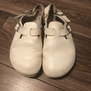 37 white Birkenstock Tokyo super grip clogs